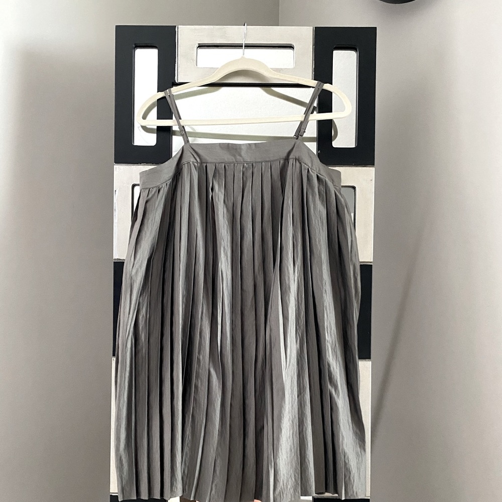 TOC Grey Pleated Dress